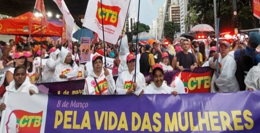 CTB reforça convocação para o 8 de Março: Mulheres vivas, livres e sem medo