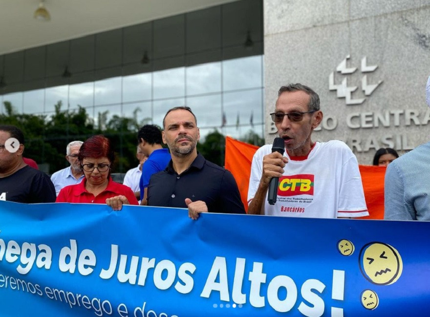 CTB e centrais realizam protesto contra os juros altos