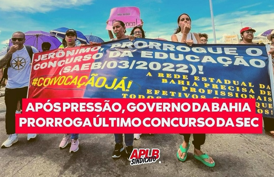 APLB celebra conquista da prorrogação da validade de concurso na Educação
