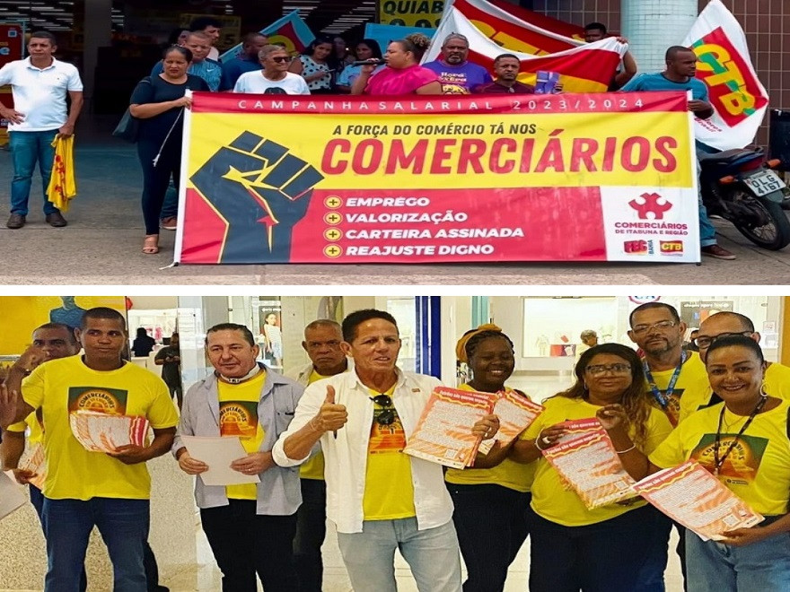 Comerciári@s de Itabuna e Salvador em luta nos setores lojista e de supermercados