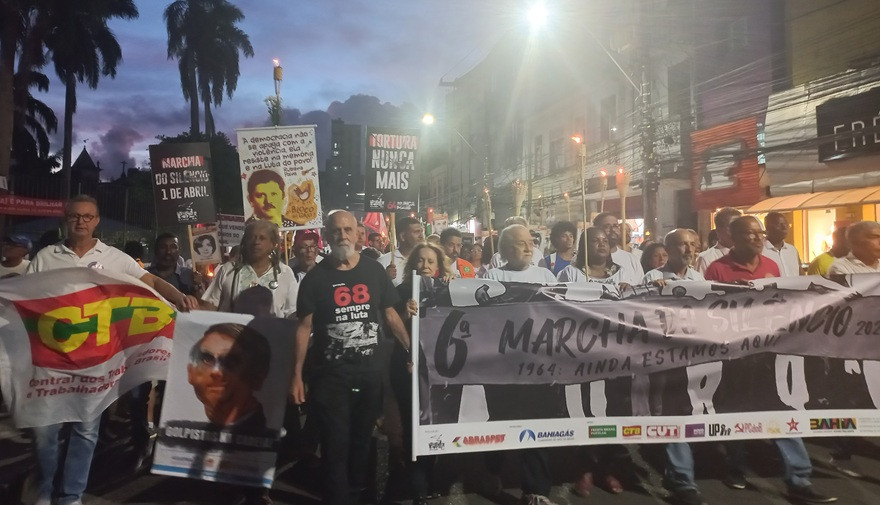 CTB Bahia participa de ato político da Marcha do Silêncio em Salvador