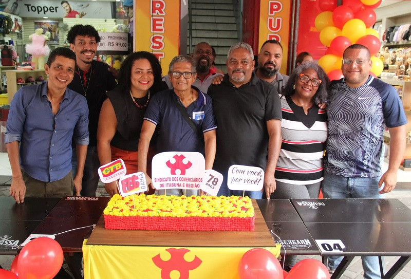 Sindicato dos Comerciários de Itabuna celebra 78 anos com a marca da luta
