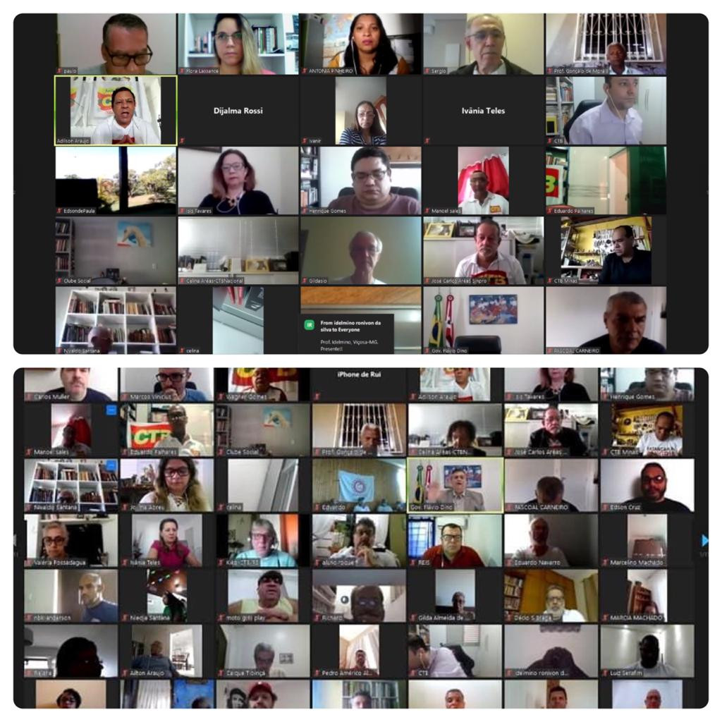 Participação da CTB-Bahia eleva o protagonismo da 1ª Plenária Nacional Virtual dos Trabalhadores e Trabalhadoras do Brasil