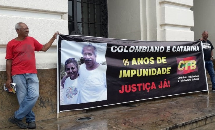 Ato cobra condenação dos assassinos do casal Colombiano e Catarina