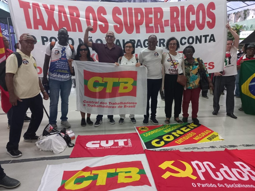 Com Nivaldo Santana, CTB Bahia reforça ato do Plebiscito Popular 