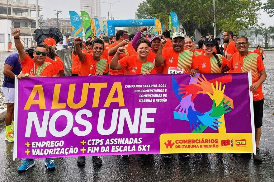 Comerciários de Itabuna correm na frente e lançam campanha em corrida do Sesc