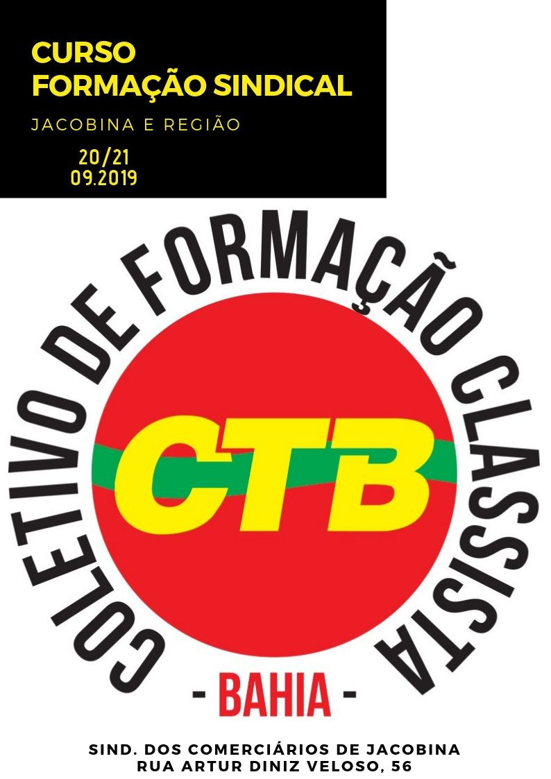 CTB-Bahia promove curso de formação em Jacobina e Região