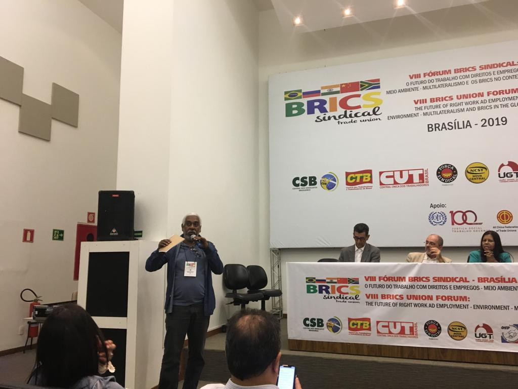 Brics sindical pede reconhecimento oficial e Garantia Universal do Trabalho dentro do bloco