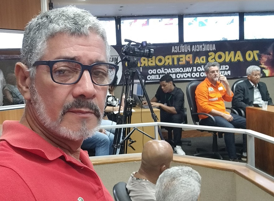 Em audiência pública na Alba, dirigente da CTB exalta papel da Petrobras