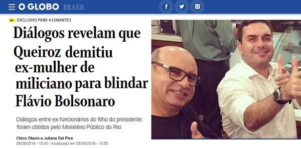 Queiroz demitiu esposa e mãe de miliciano para esconder elo com Flávio Bolsonaro
